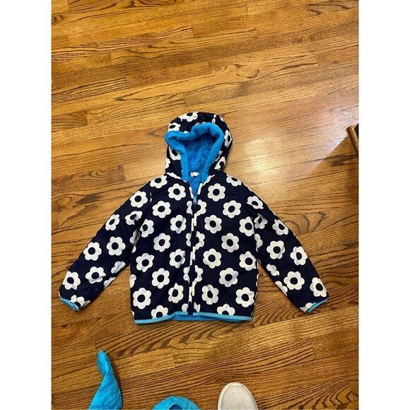 Hanna andersson girls reversible jacket size 110/5 - Picture 2 of 5